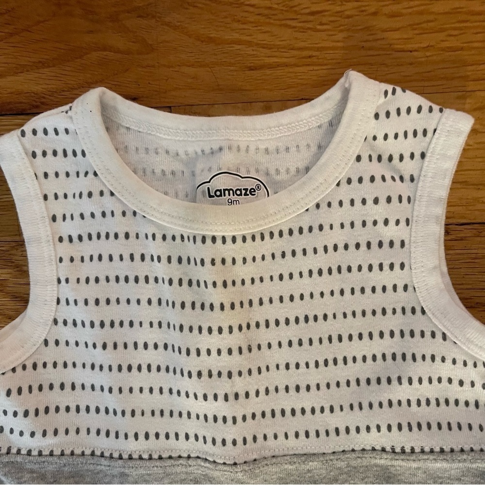Lamaze | yellow stripped tank romper | baby boy 9 mo - Picture 5 of 7
